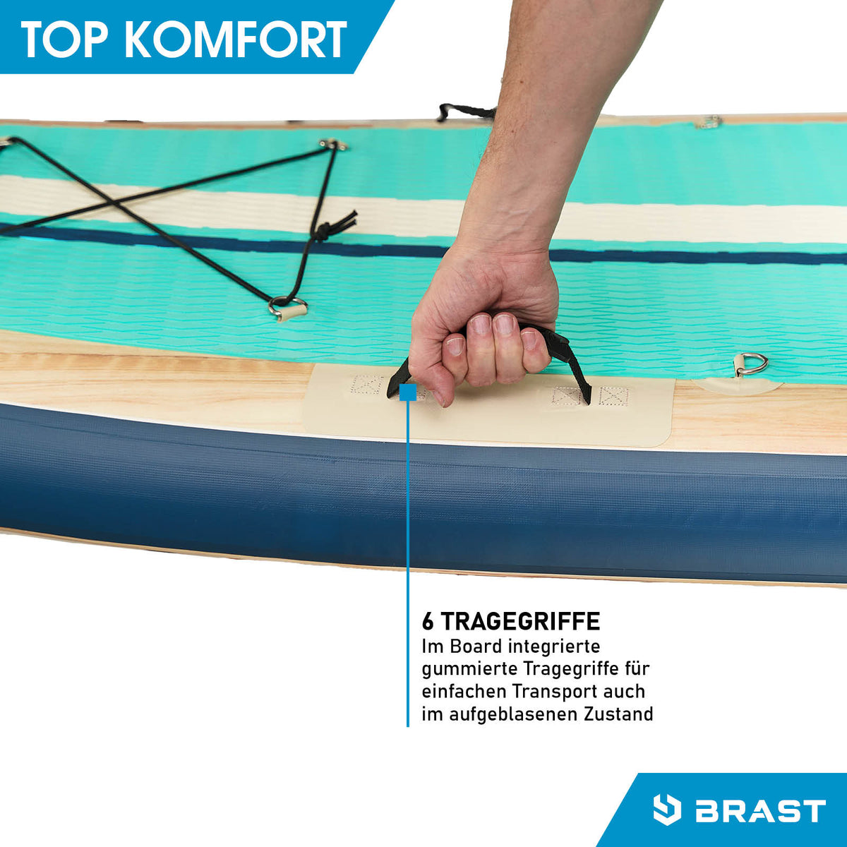 SUP Board aufblasbar FAMILY 370 Shark natural