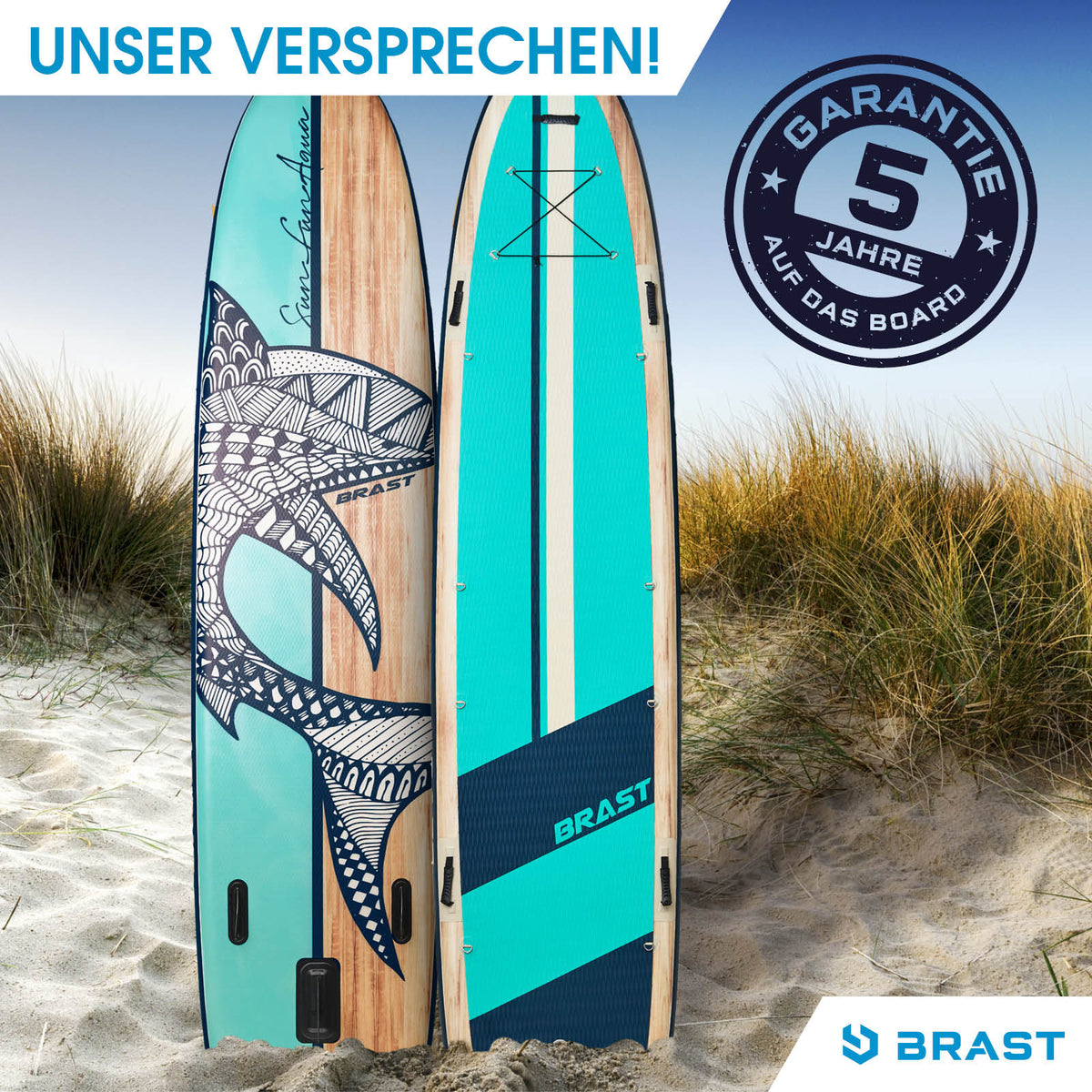 SUP Board aufblasbar FAMILY 370 Shark natural