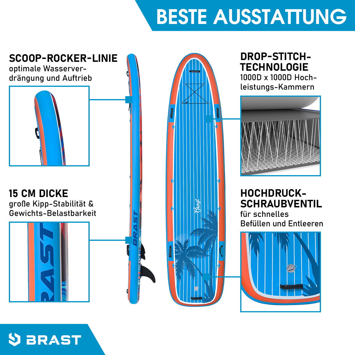 SUP Board aufblasbar FAMILY 370 Sunset