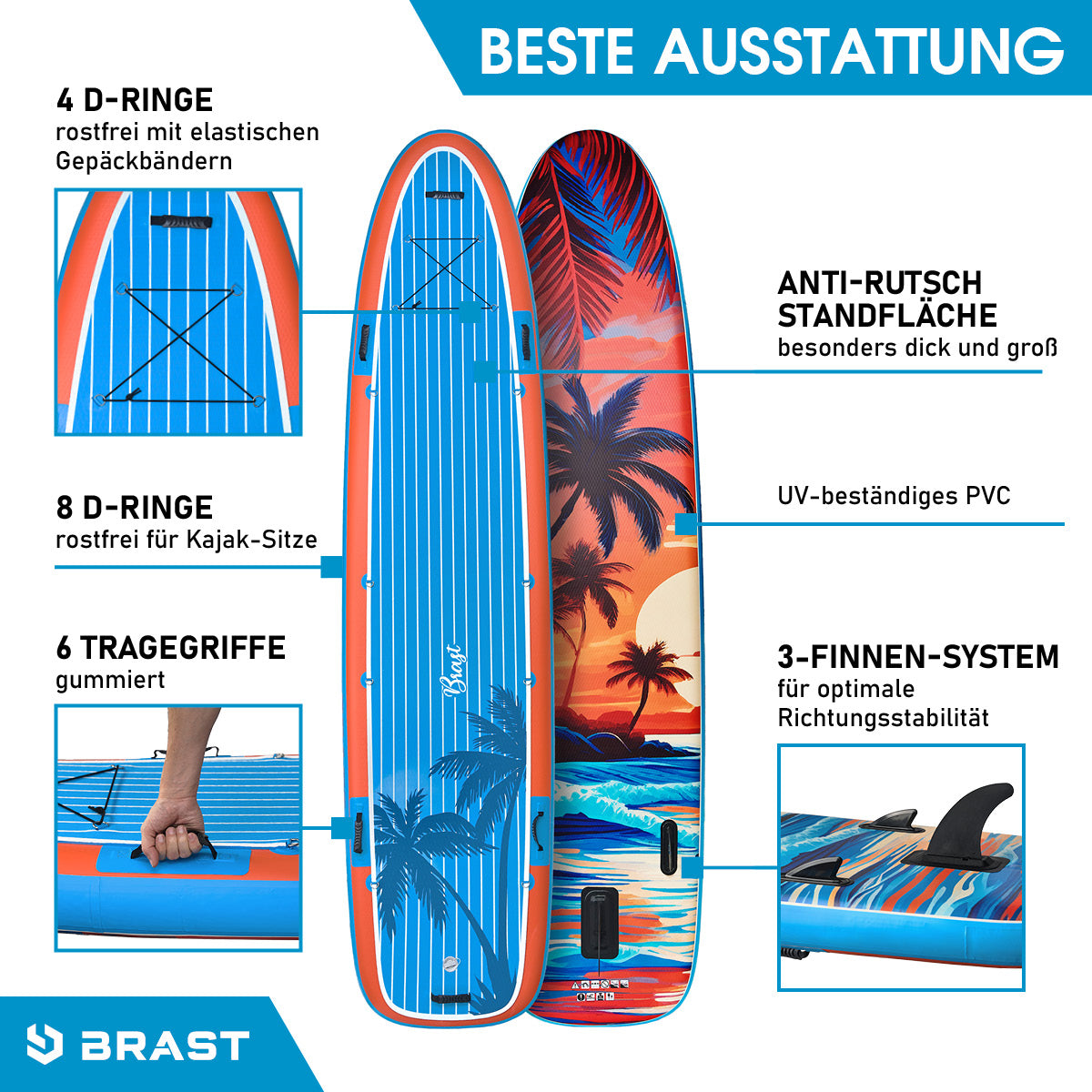 SUP Board aufblasbar FAMILY 370 Sunset