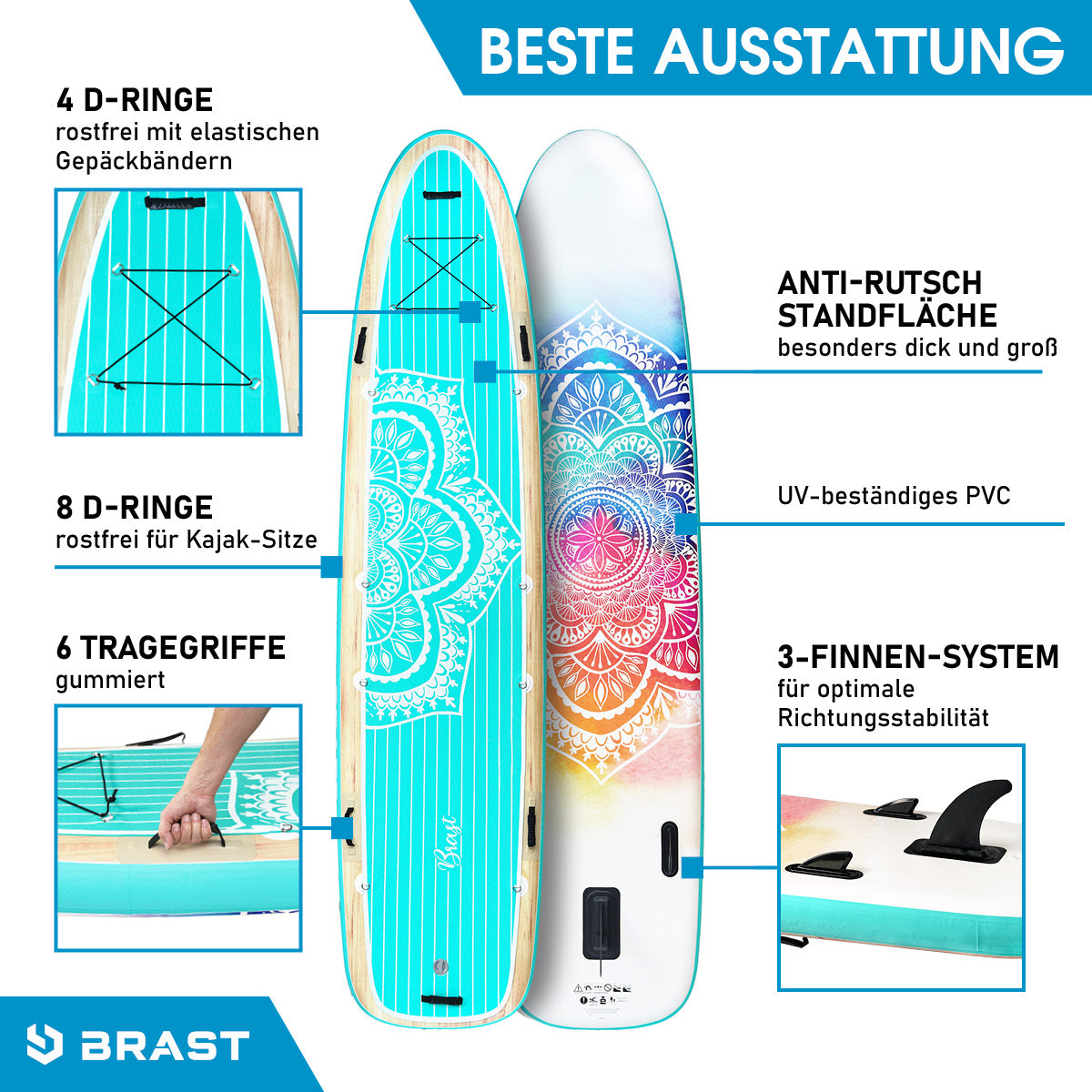 SUP Board aufblasbar FAMILY 370 Mandala