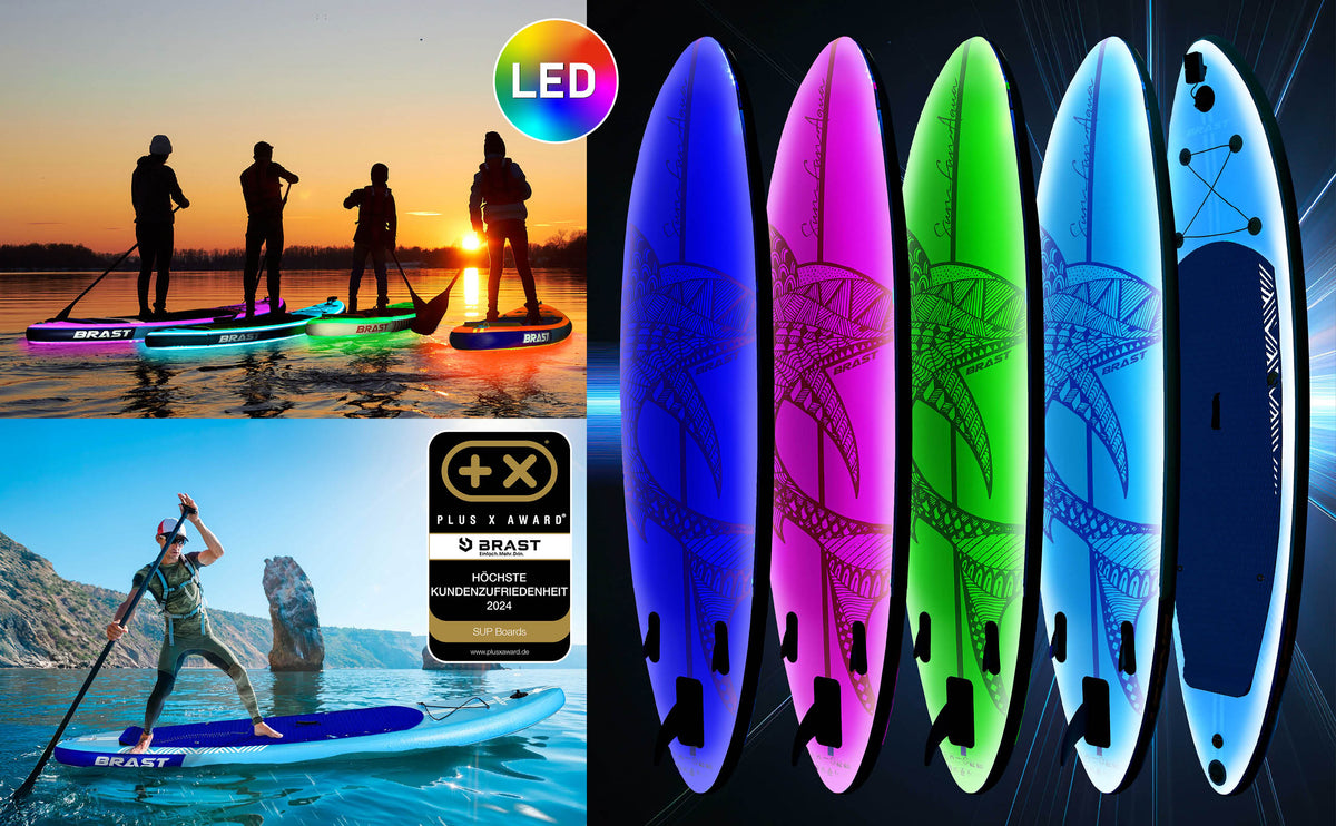 SUP Board aufblasbar LED 320 Shark blue
