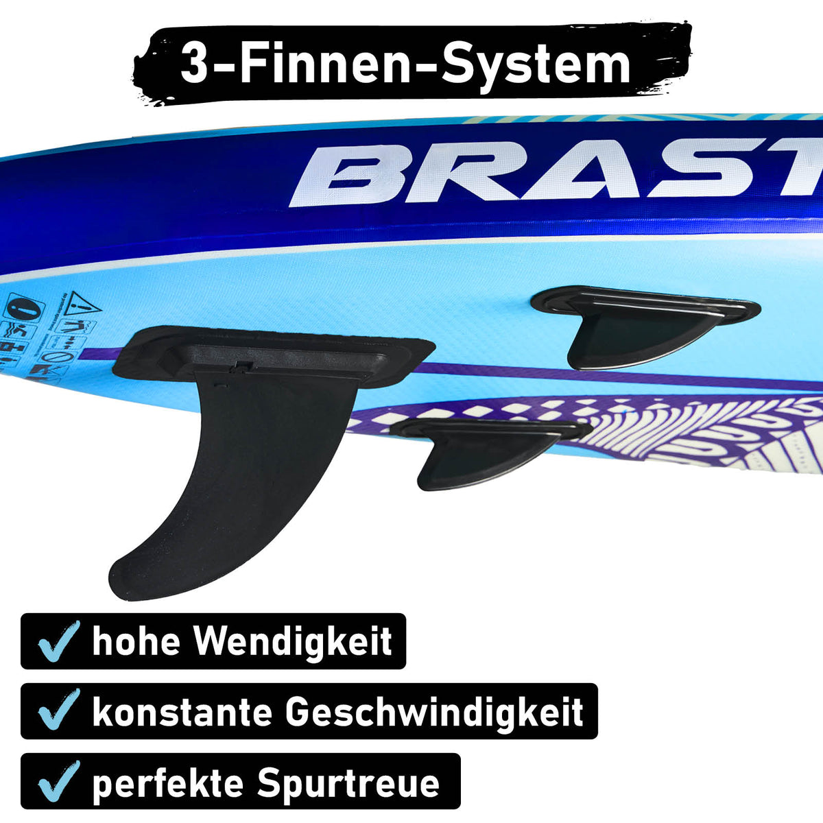 SUP Board aufblasbar LED 320 Shark blue