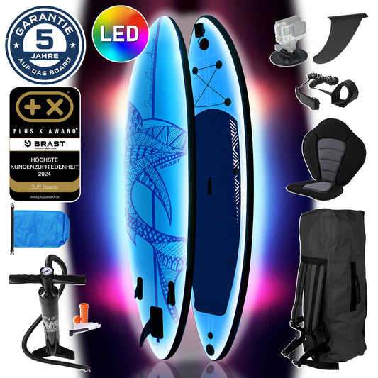 SUP Board aufblasbar LED 320 Shark blue