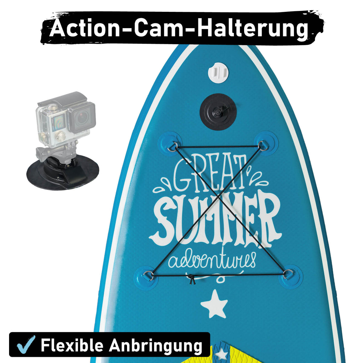 SUP Board aufblasbar LED 320 Summer petrol
