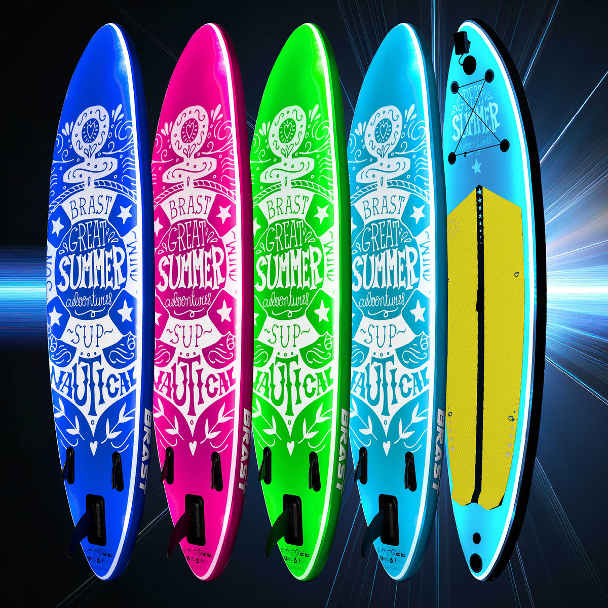 SUP Board aufblasbar LED 320 Summer petrol