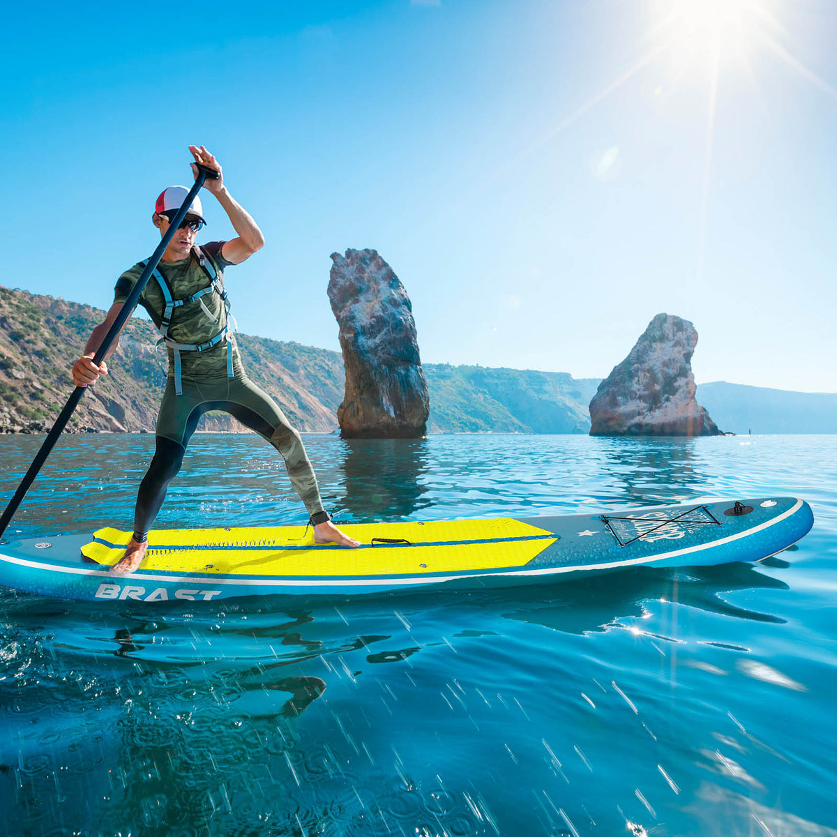 SUP Board aufblasbar LED 320 Summer petrol