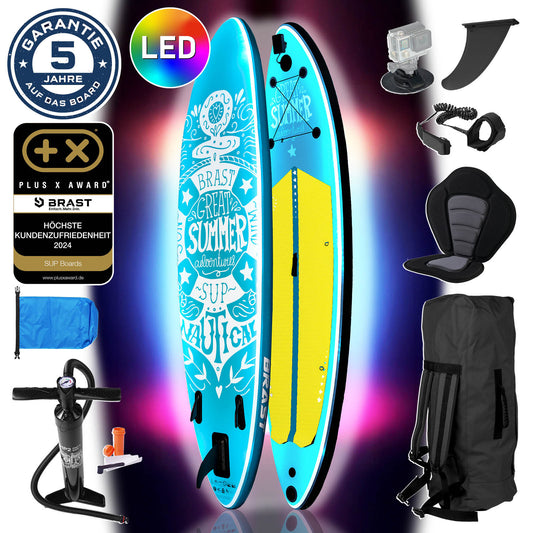 SUP Board aufblasbar LED 320 Summer petrol