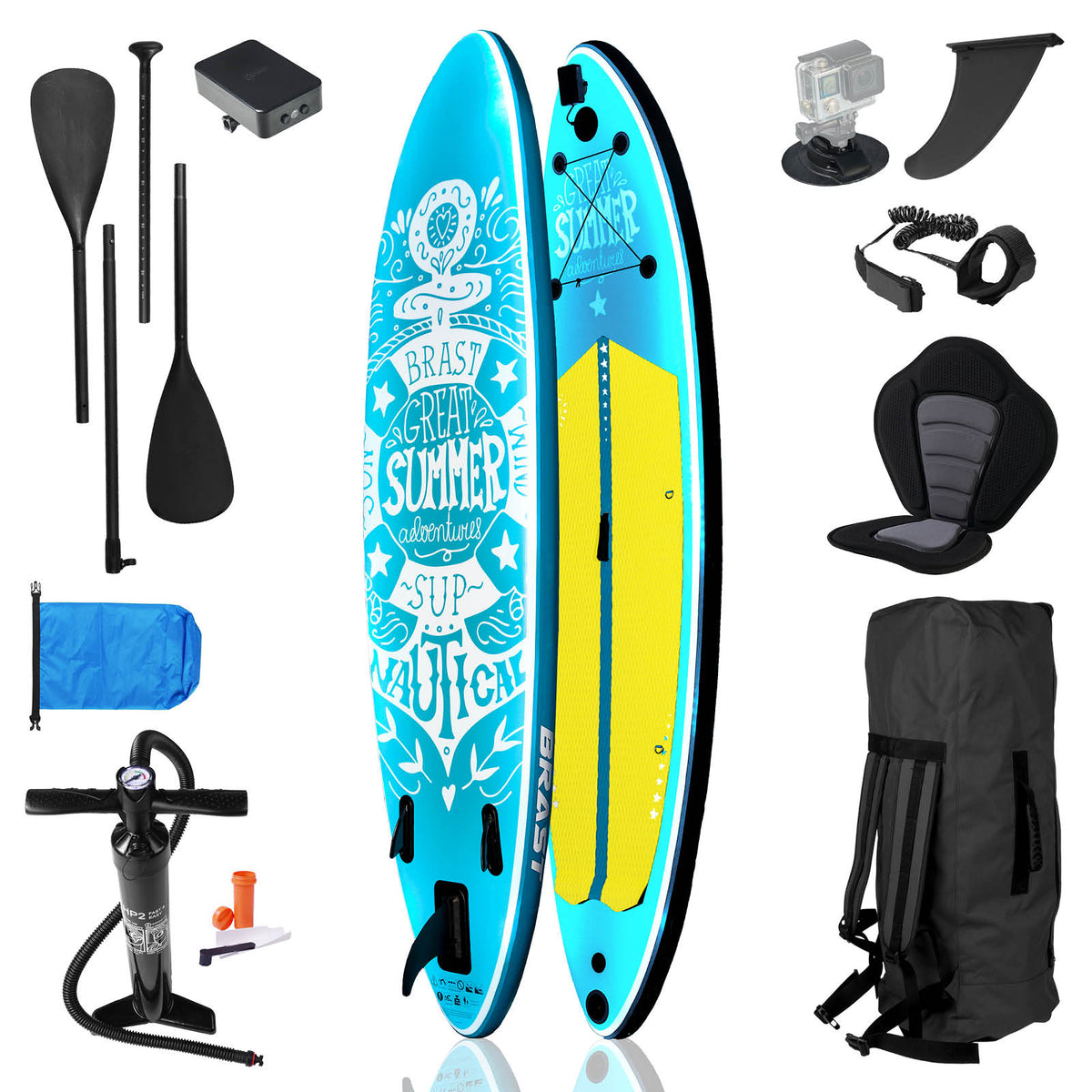 SUP Board aufblasbar LED 320 Summer petrol
