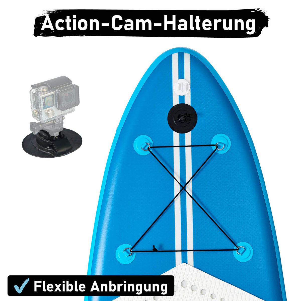 SUP Board aufblasbar LED 320 Turtle blue