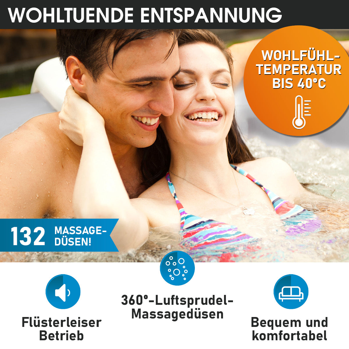 Tekapo Comfort 6 Personen MSpa Whirlpool aufblasbar
