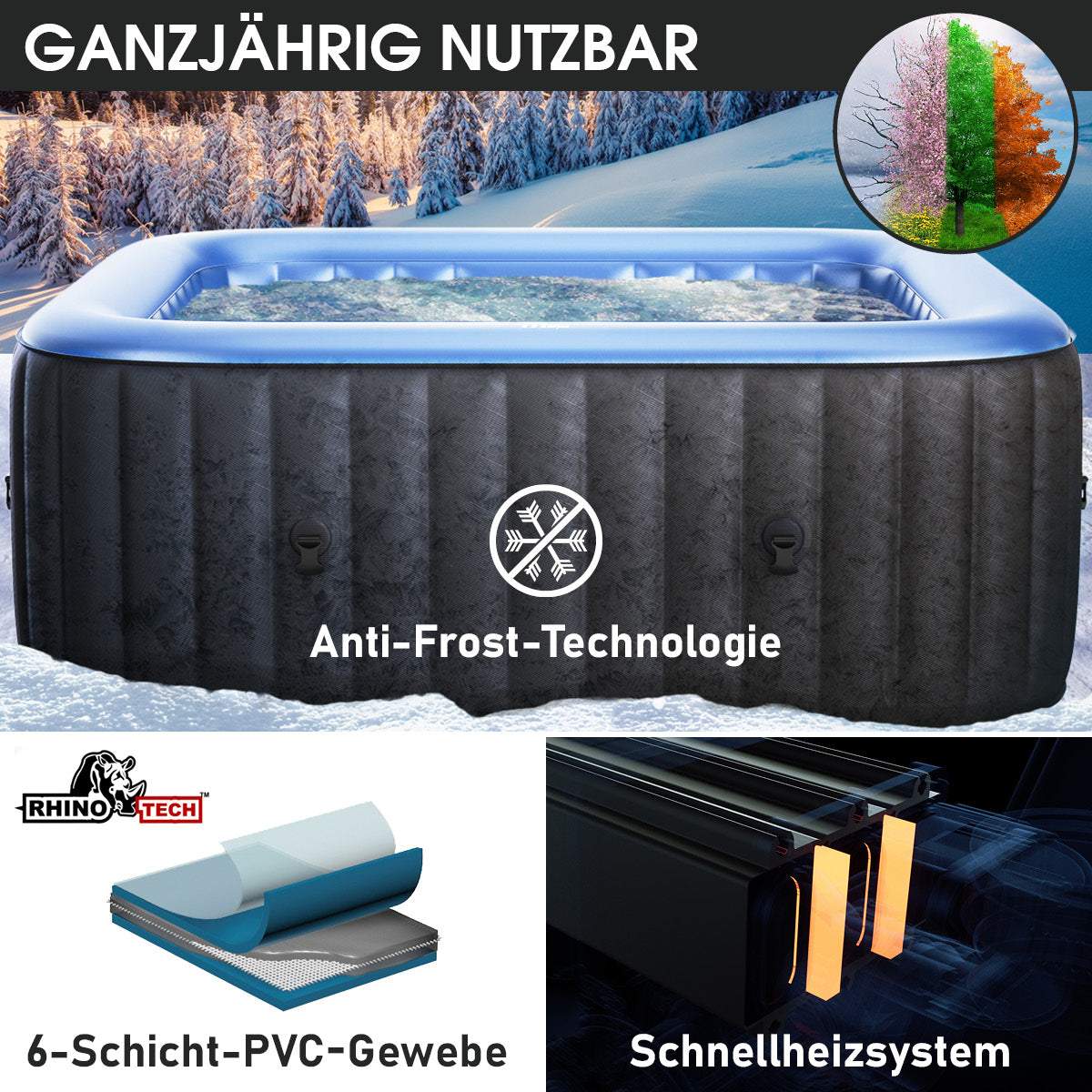 Tekapo Comfort 6 Personen MSpa Whirlpool aufblasbar
