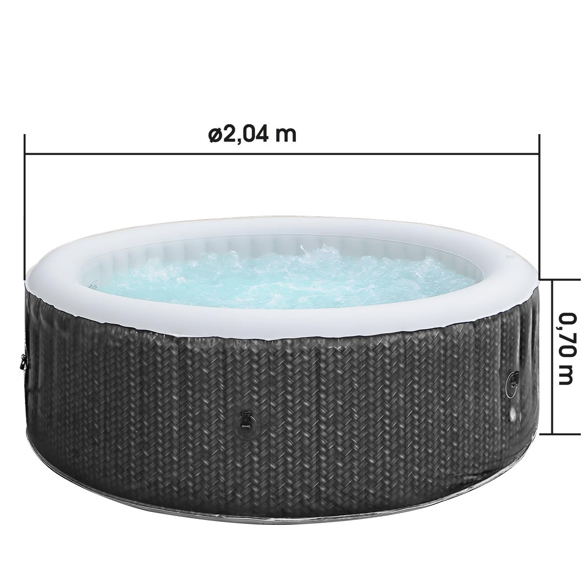 Ottoman Comfort 6 Personen MSpa Whirlpool aufblasbar