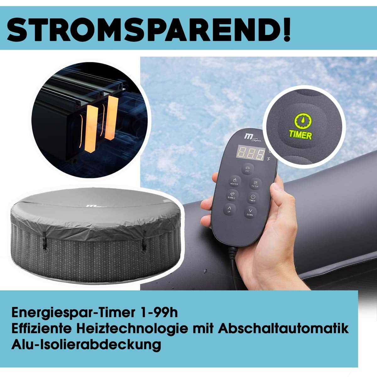 Ottoman Comfort 6 Personen MSpa Whirlpool aufblasbar