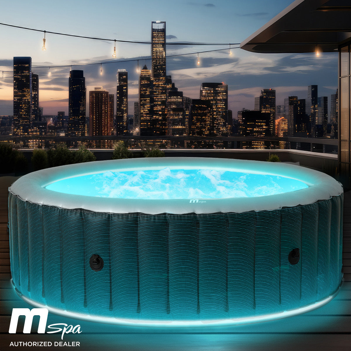 Aufblasbarer Whirlpool MSpa STARRY 6 Personen mit LED
