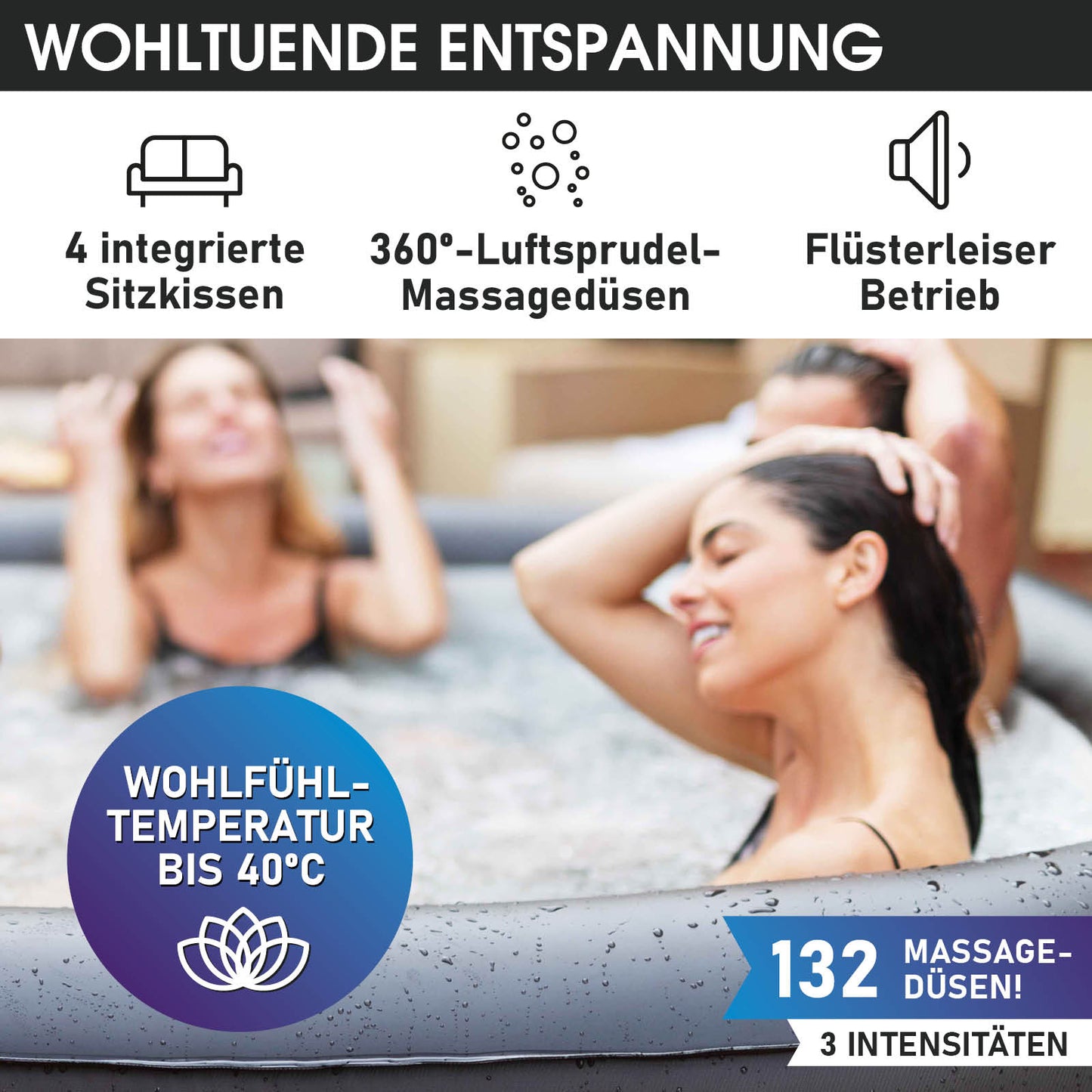 MSpa Whirlpool Vito 6 Personen aufblasbar