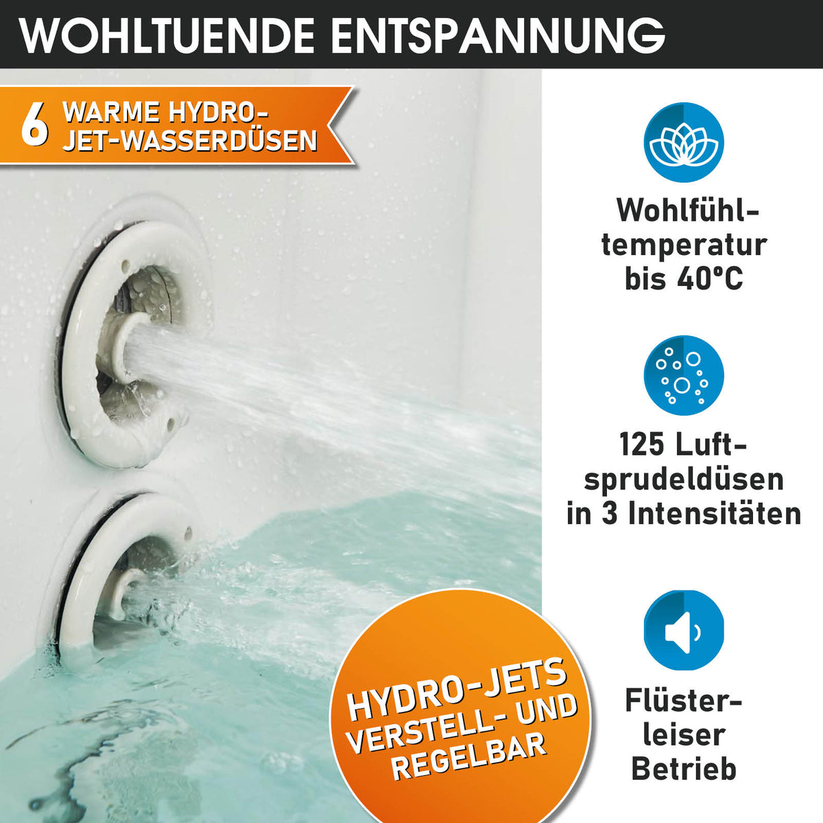 MSpa Whirlpool Otium 6 Personen aufblasbar