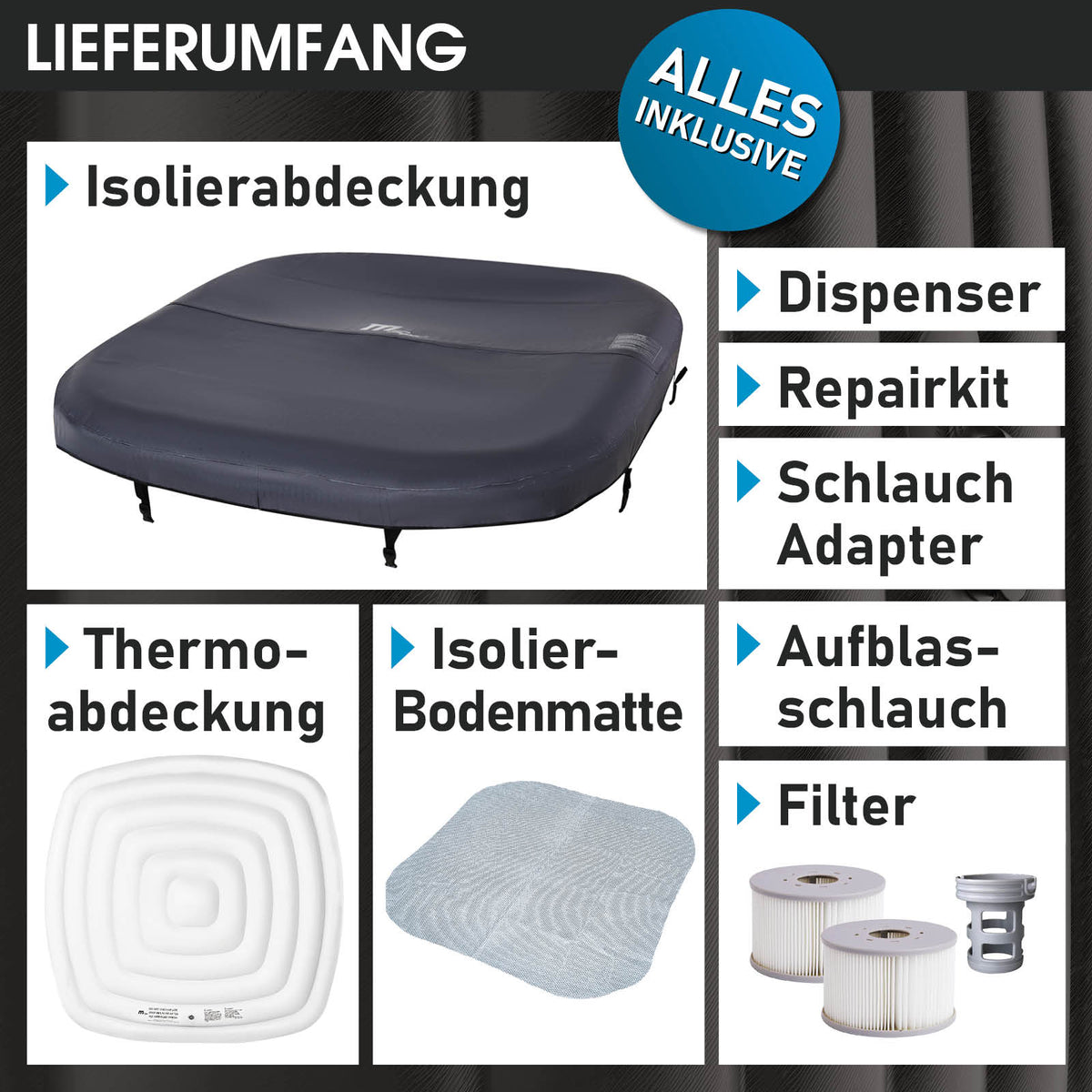 MSpa Whirlpool Otium 6 Personen aufblasbar