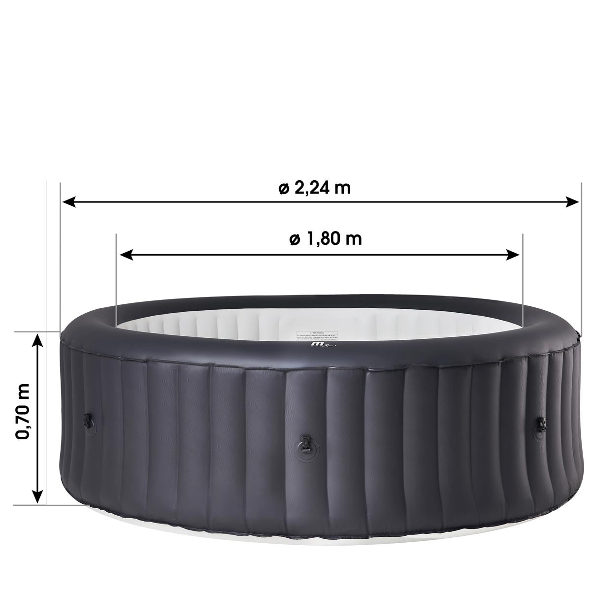 MSpa Whirlpool aufblasbar RIMBA 8 Personen