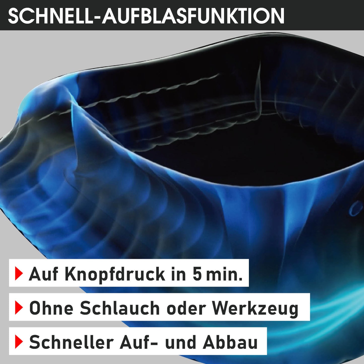 Aufblasbarer Whirlpool MSpa AURORA URBAN 6 Personen mit LED