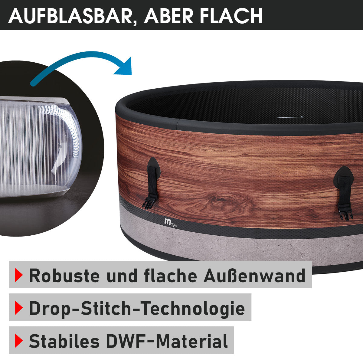 Aufblasbarer Whirlpool MSpa DUET 6 Personen