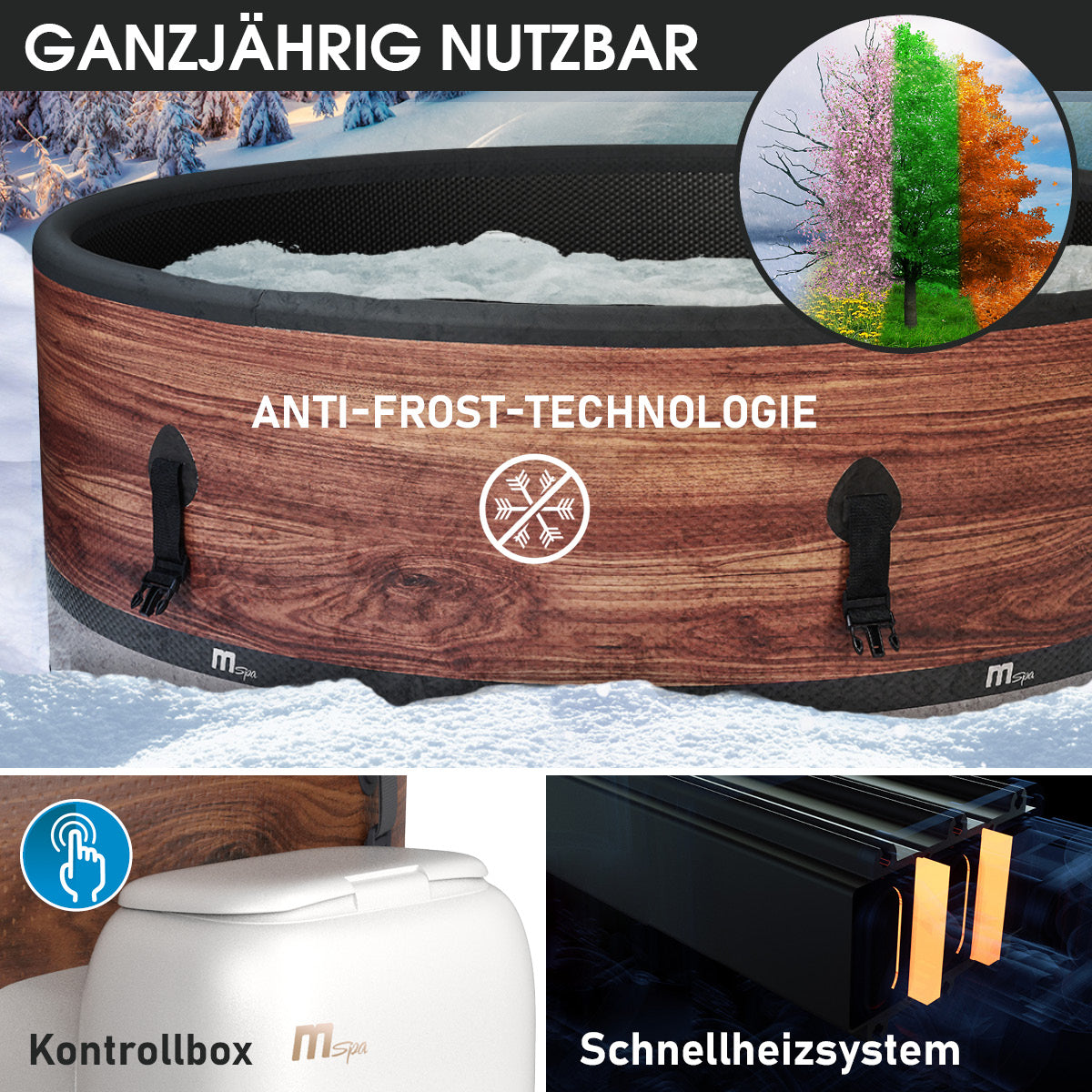 Aufblasbarer Whirlpool MSpa DUET 6 Personen