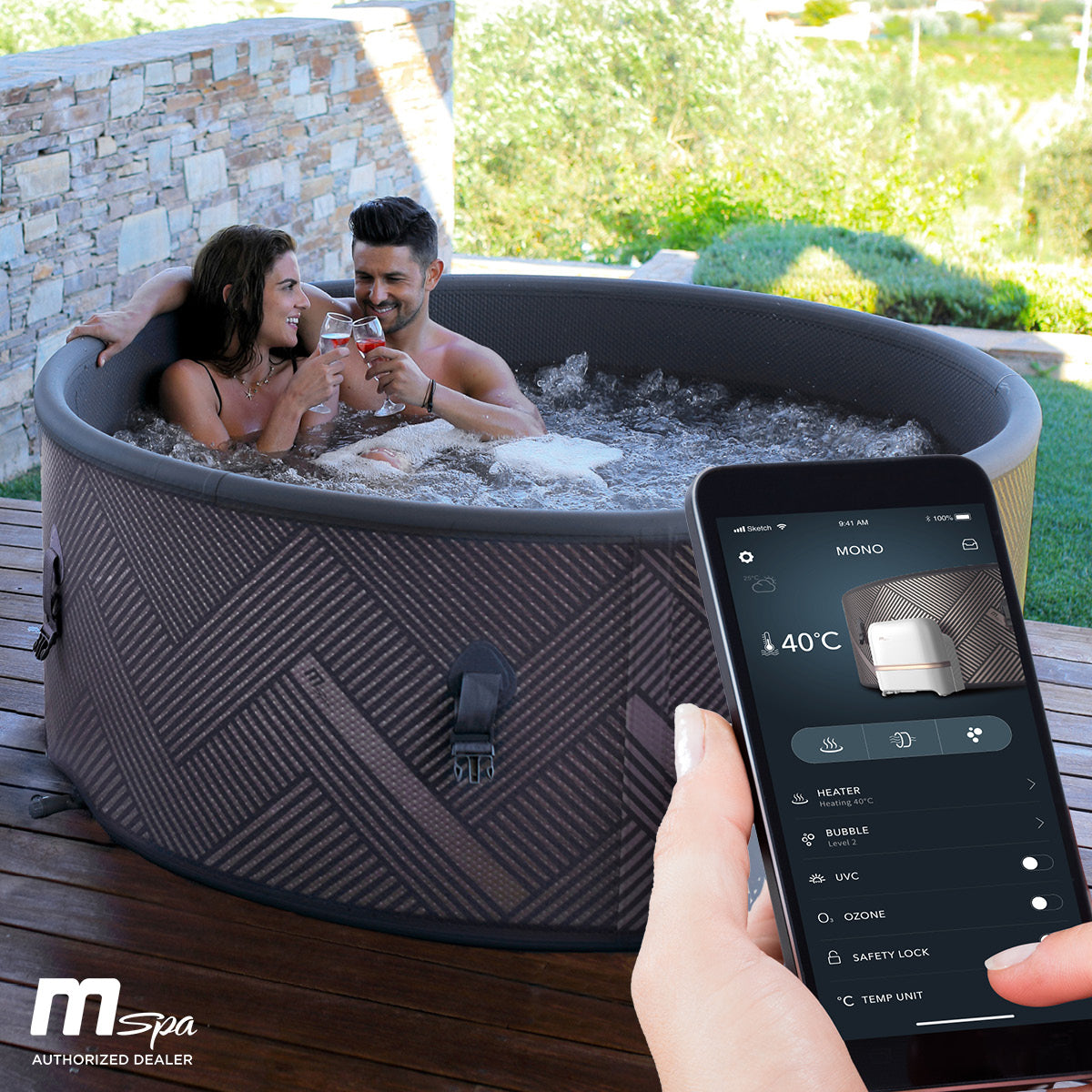 Aufblasbarer Whirlpool MSpa MONO 6 Personen