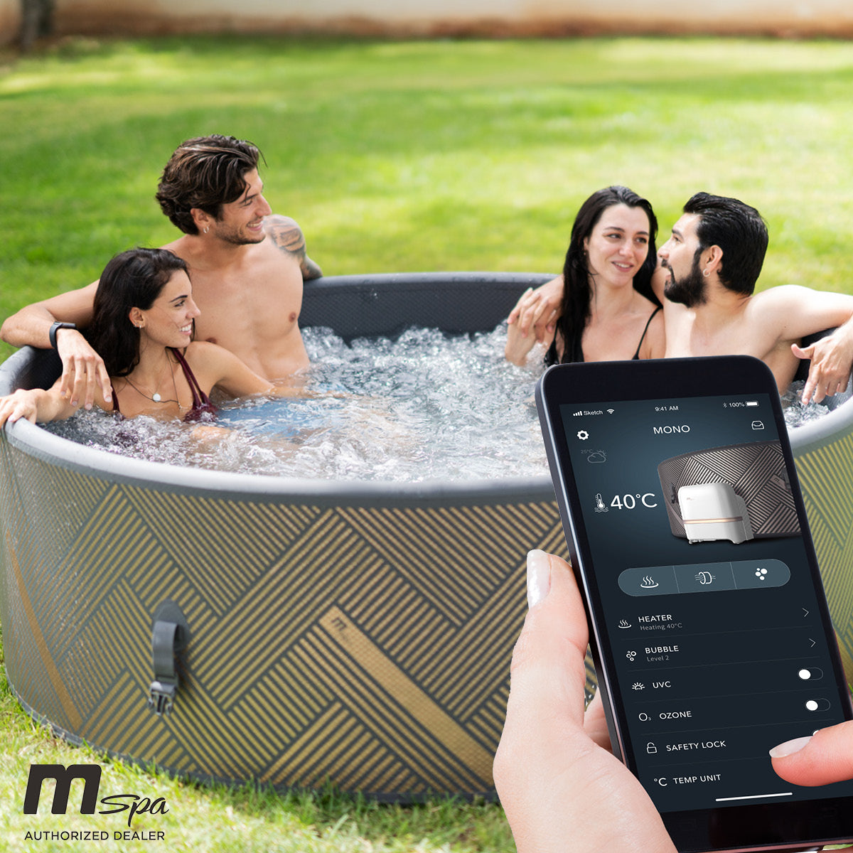 Aufblasbarer Whirlpool MSpa MONO 8 Personen