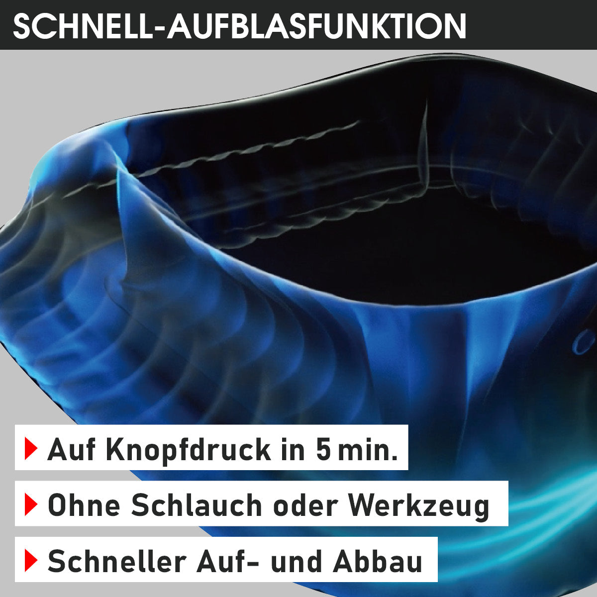 BRAST Aufblasbarer Whirlpool MSpa AURORA URBAN 6 Personen mit LED