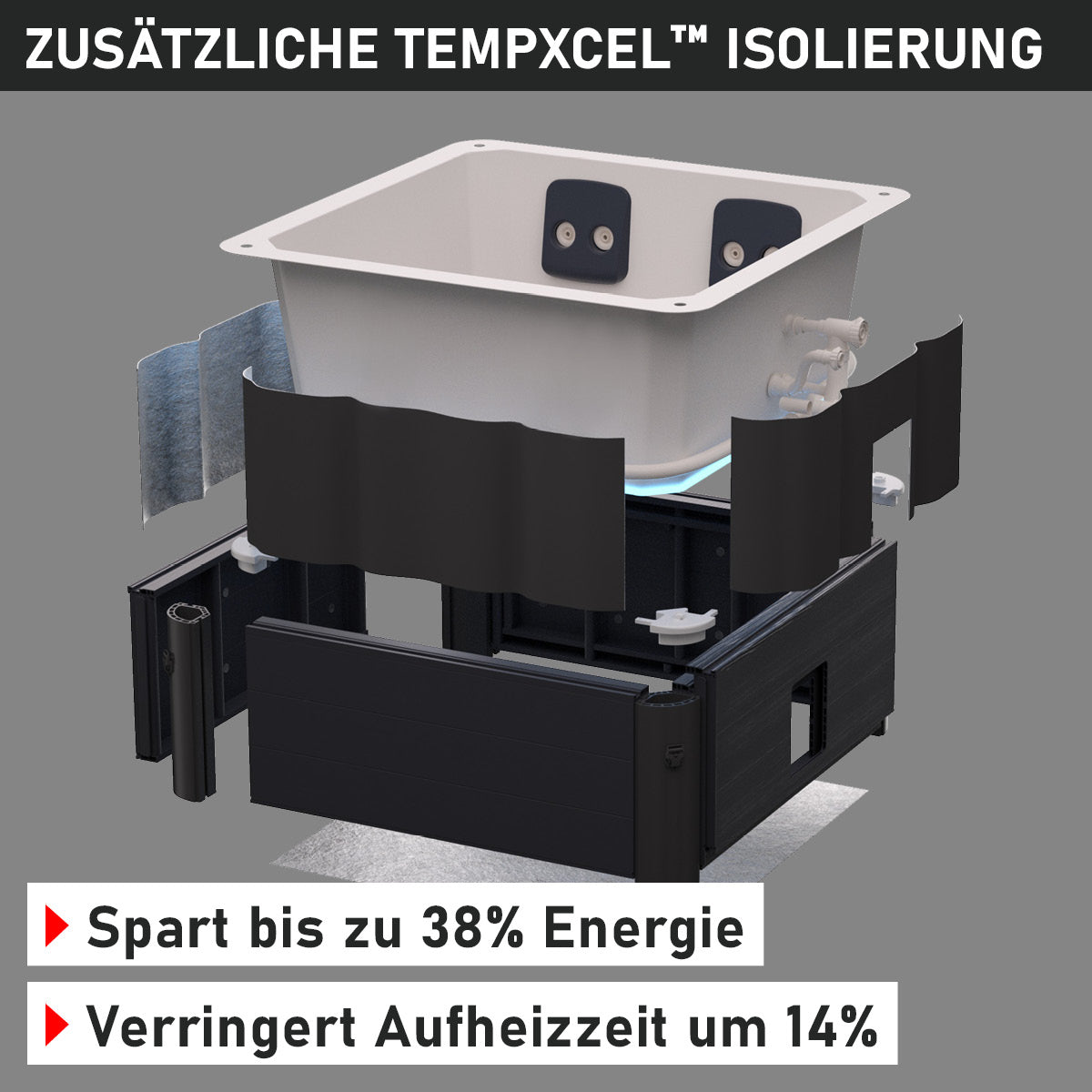 Mspa Whirlpool OSLO PLUS XL 6 Personen mit LED
