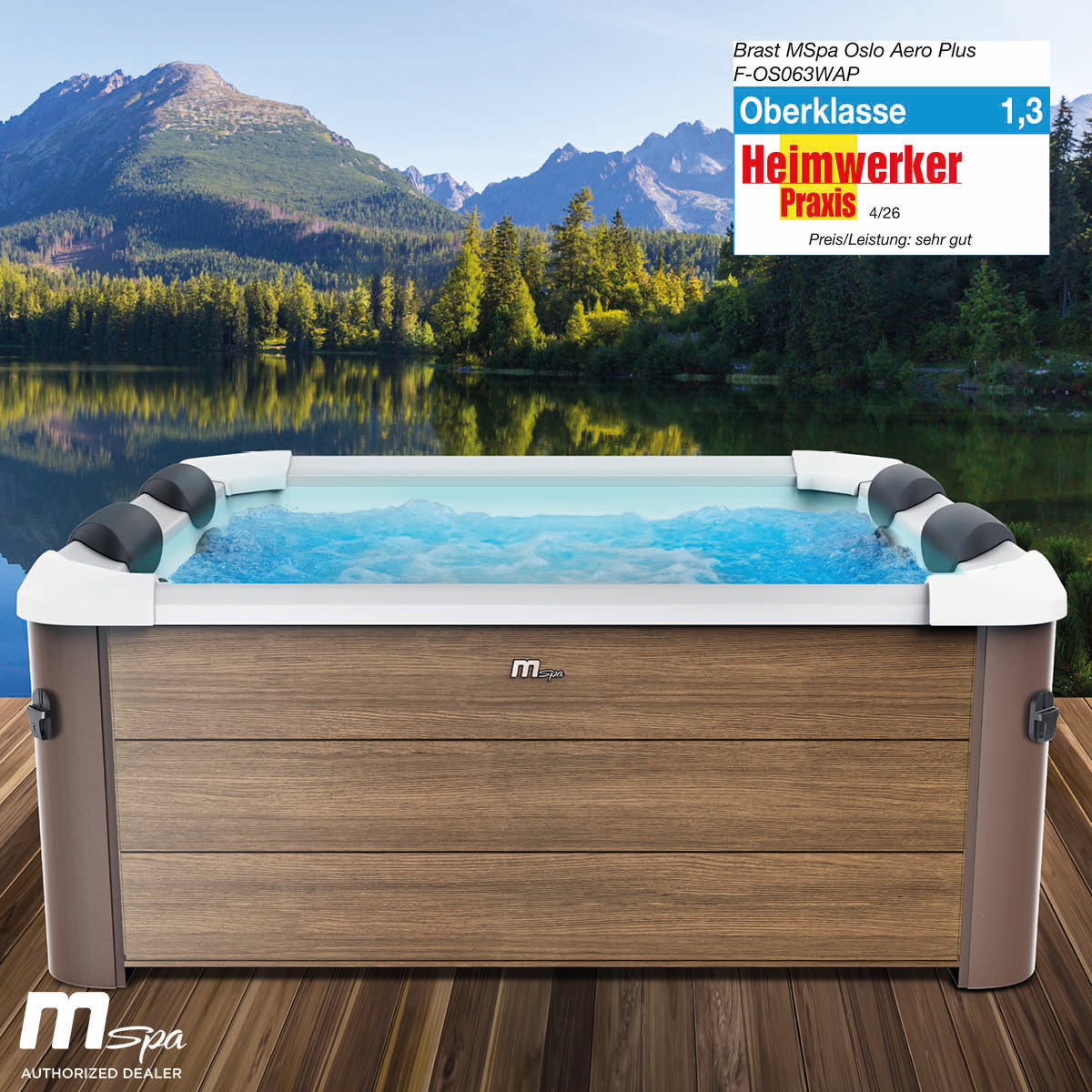 BRAST MSpa Whirlpool AMBER AERO PLUS 6 Personen