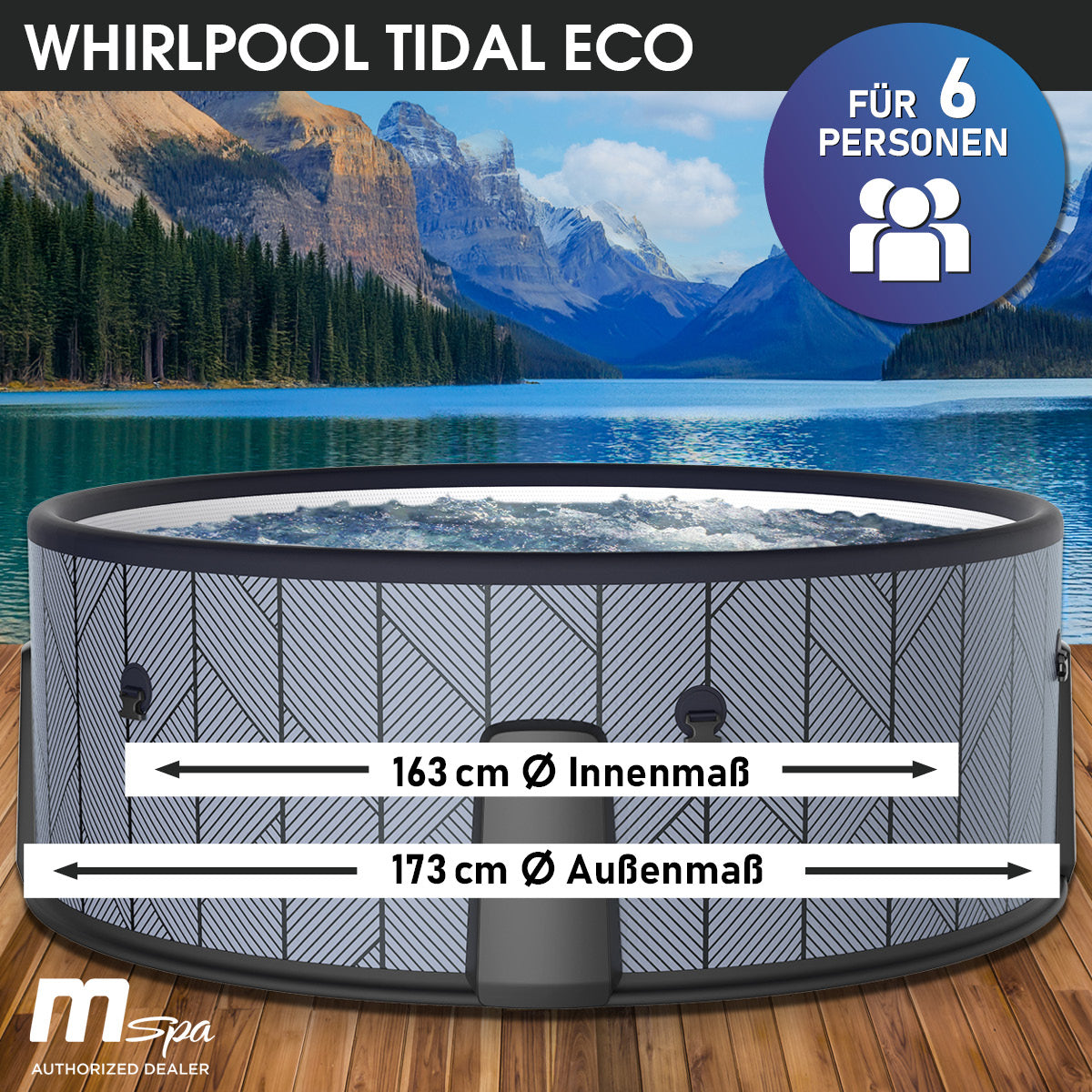 BRAST MSpa Whirlpool TIDAL ECO 6 Personen