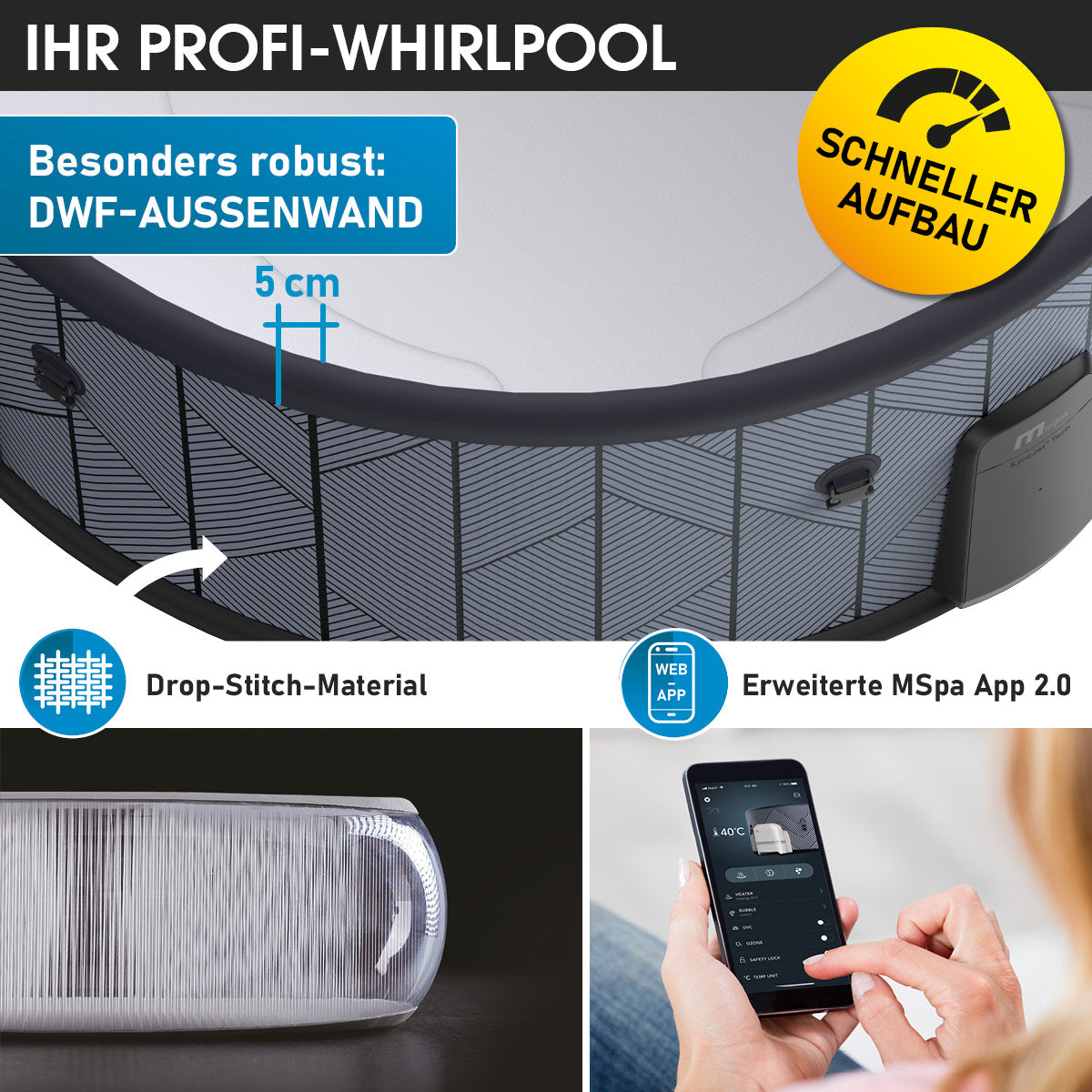 BRAST MSpa Whirlpool TIDAL ECO 6 Personen