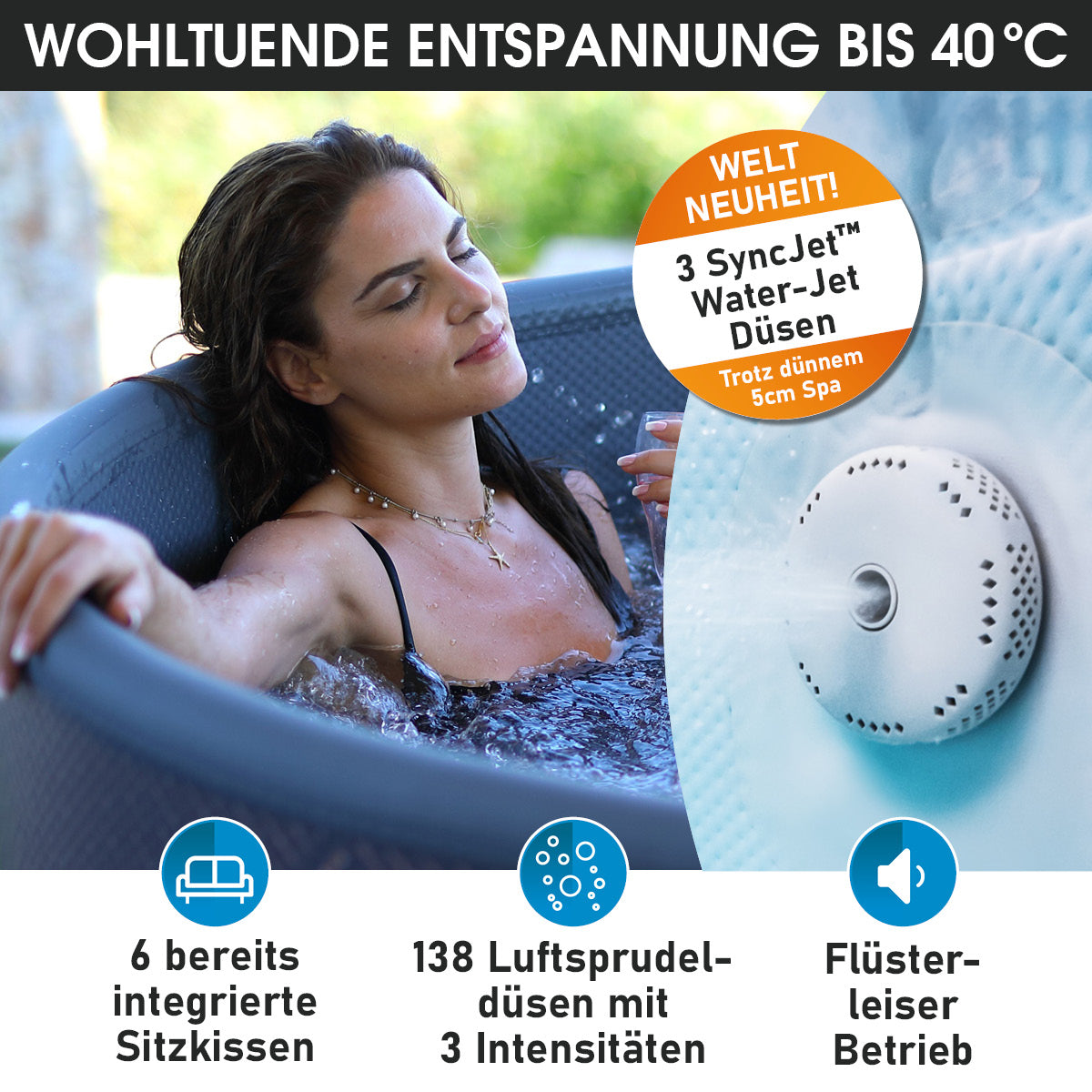 BRAST MSpa Whirlpool TIDAL ECO 6 Personen