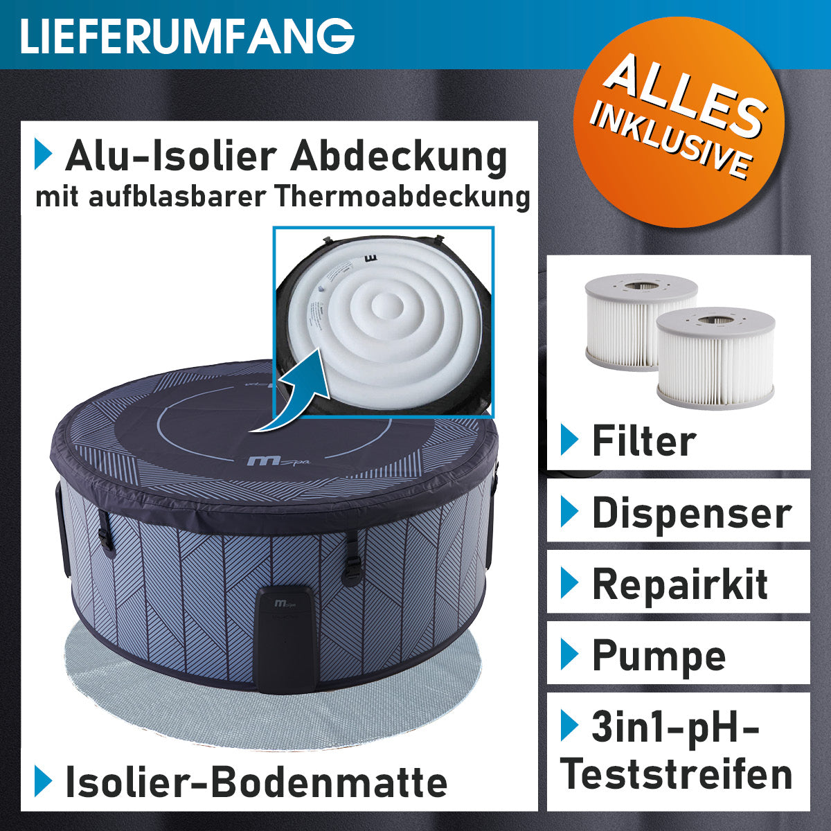 BRAST MSpa Whirlpool TIDAL ECO 6 Personen