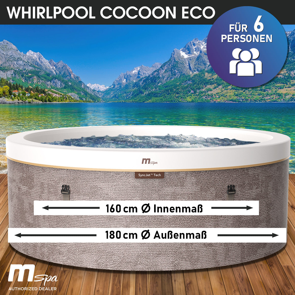 BRAST MSpa Whirlpool COCOON ECO 6 Personen