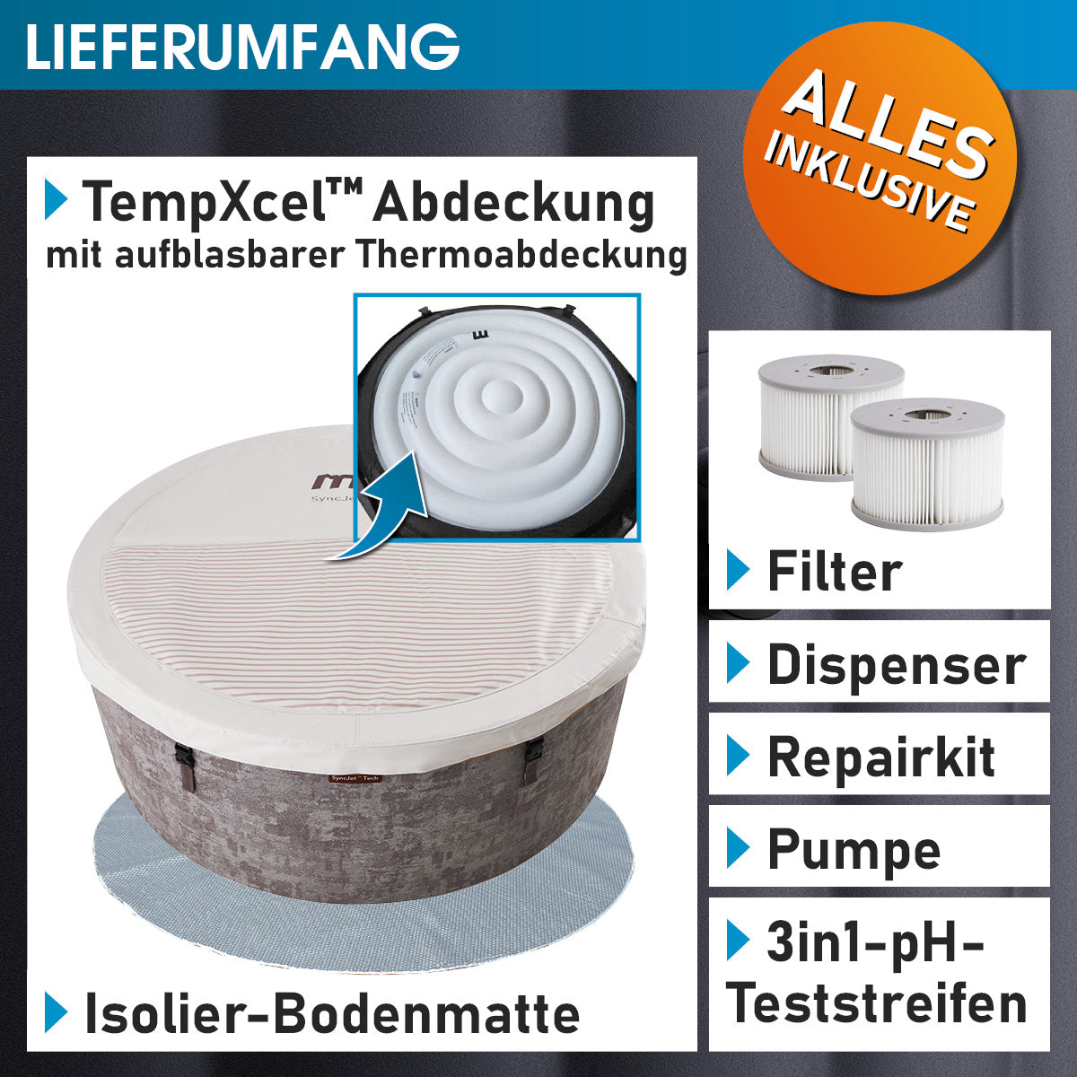 BRAST MSpa Whirlpool COCOON ECO 6 Personen
