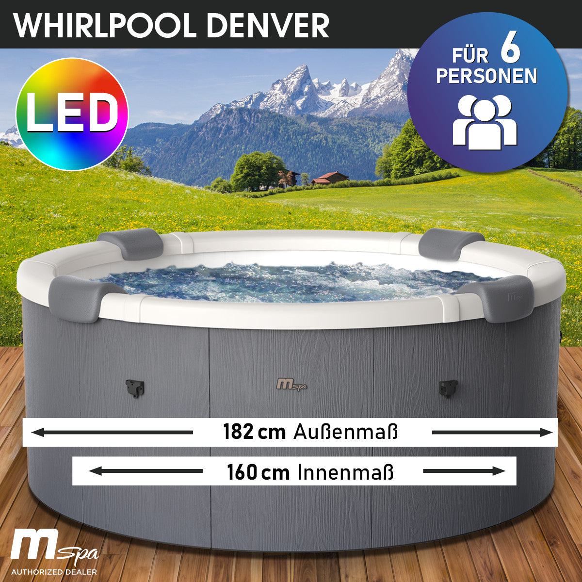 BRAST MSpa Whirlpool DENVER 6 Personen