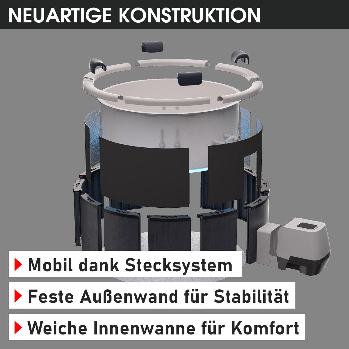 BRAST MSpa Whirlpool ROVA 6 Personen