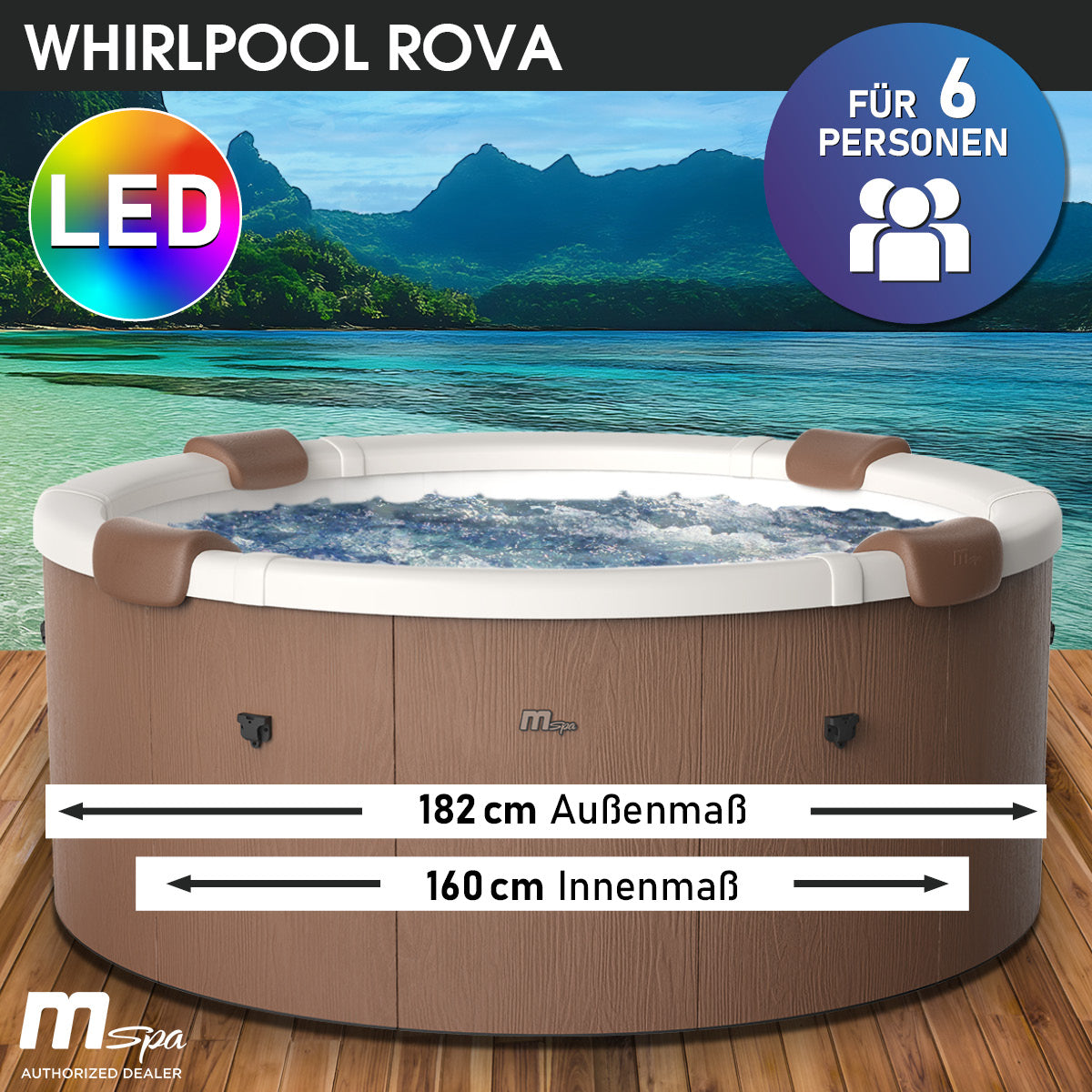BRAST MSpa Whirlpool ROVA 6 Personen