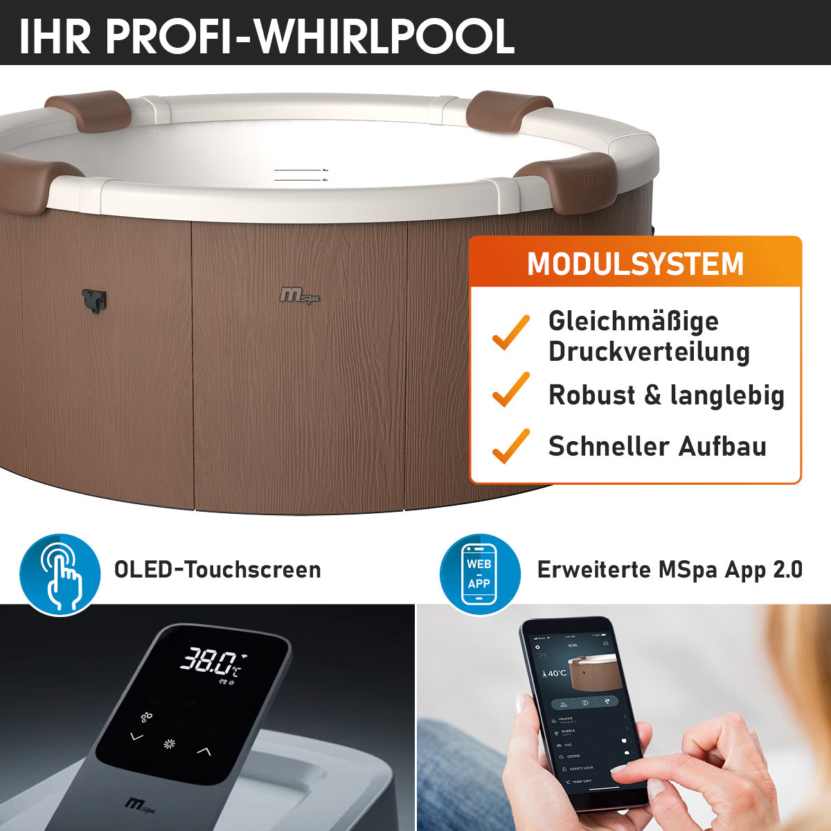 BRAST MSpa Whirlpool ROVA 6 Personen