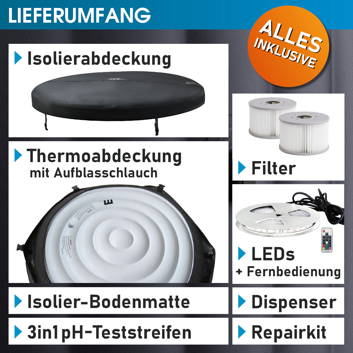 BRAST MSpa Whirlpool ROVA 6 Personen