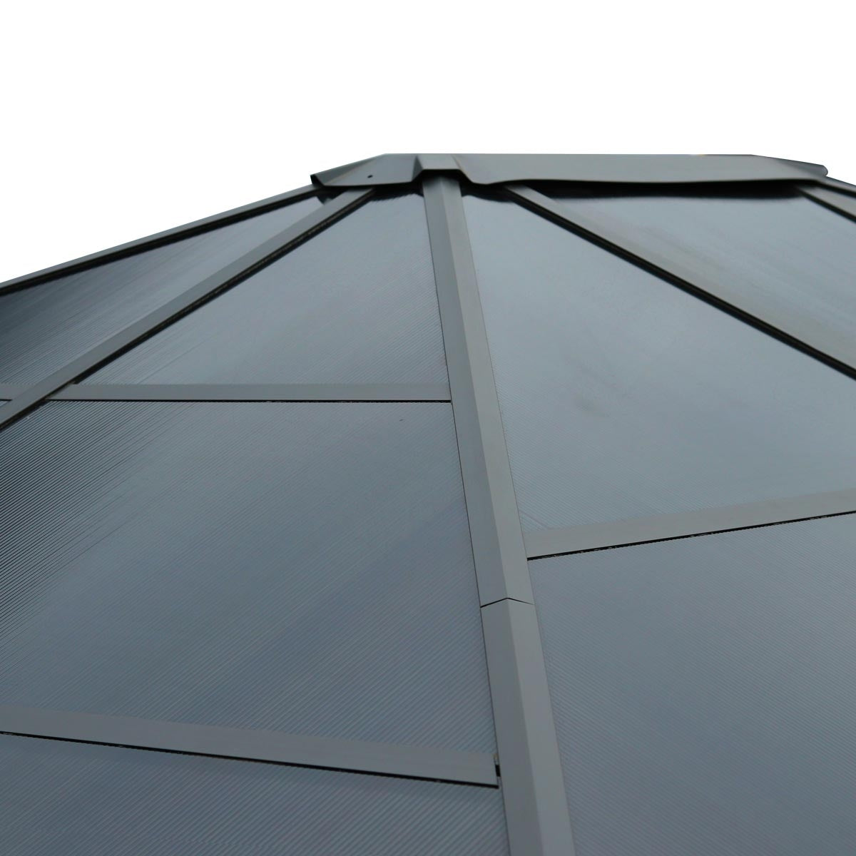 Alu Pavillon SUMMERTIME 3x4m inkl. Moskitonetz und LED