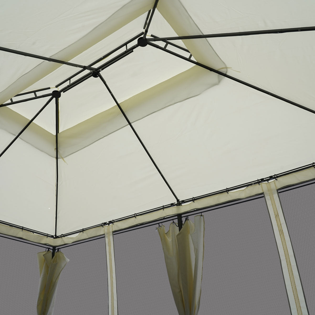 Pavillon EASINESS 3x4m beige inkl. Moskitonetz