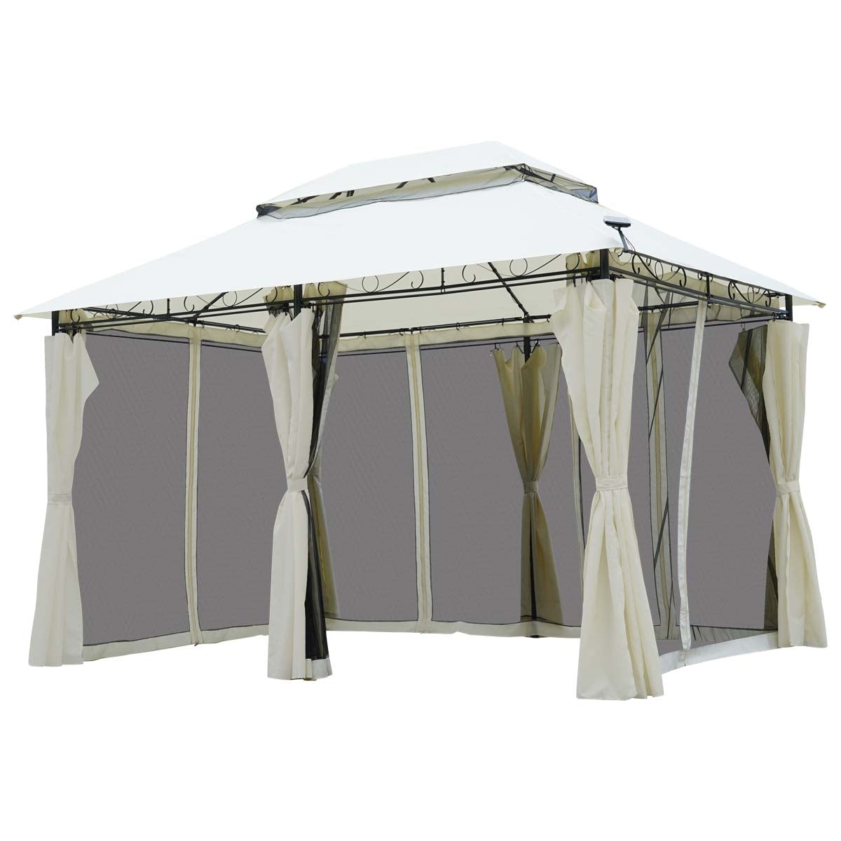 Pavillon EASINESS 3x4m beige inkl. Moskitonetz