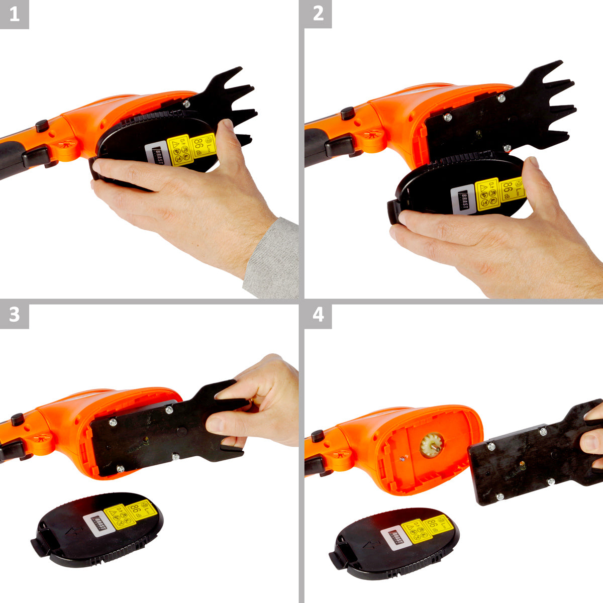 BRAST Akku Li-Ion 3in1 Gras- und Strauchscheren-Set