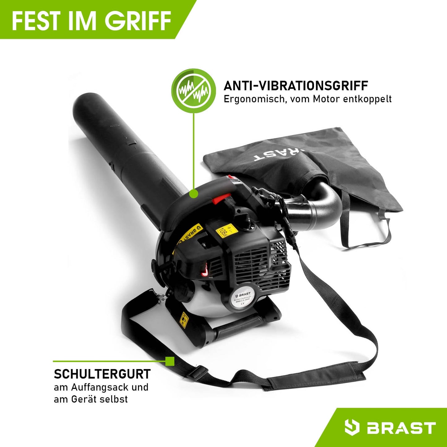 BRAST Benzin Laubsauger / Laubbläser 3000