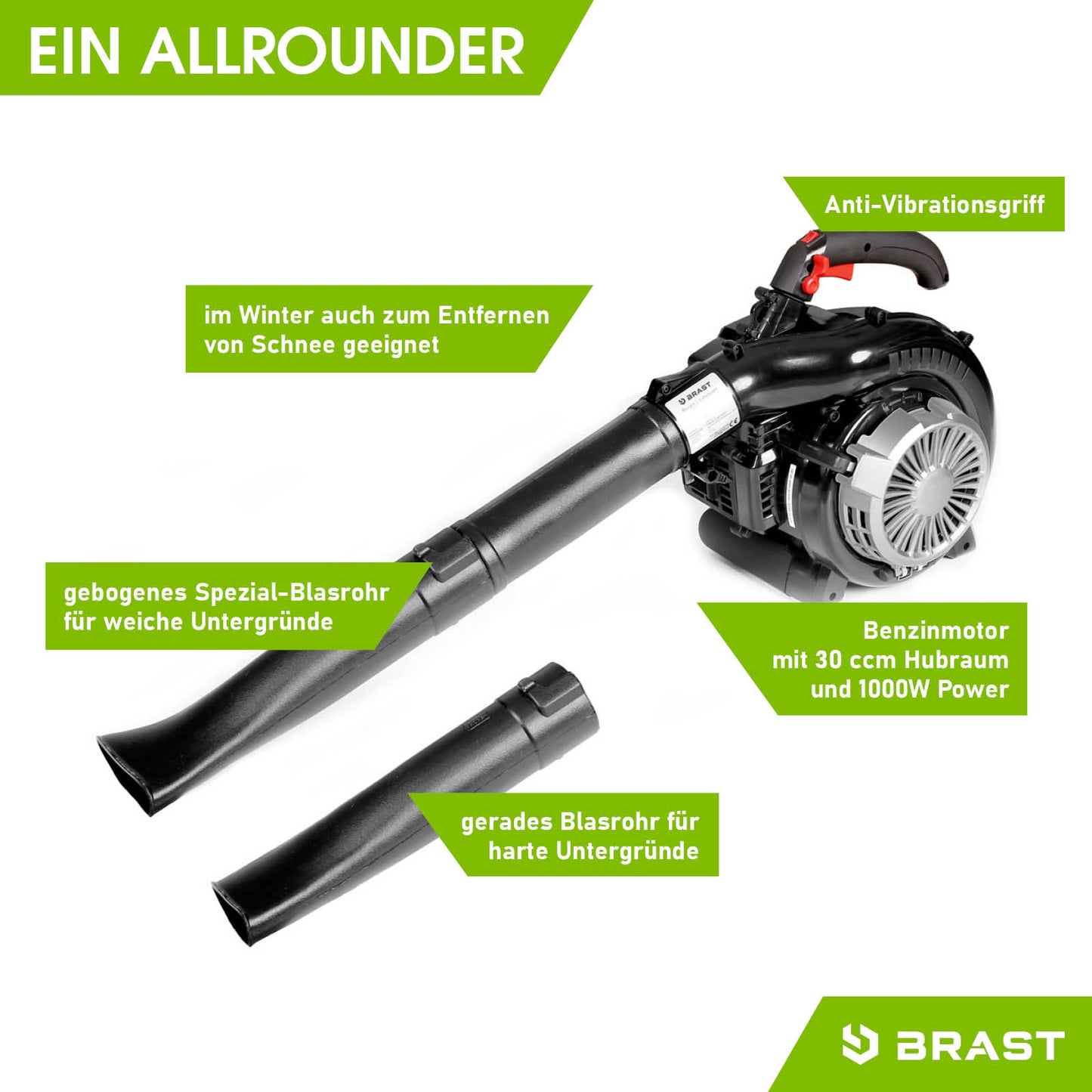 BRAST Benzin Laubbläser 3000 ECO