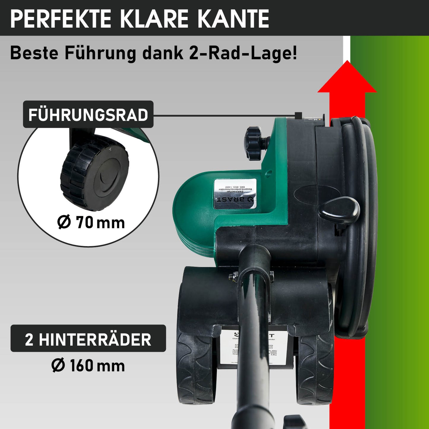BRAST elektrischer  Rasenkantenschneider 1400+