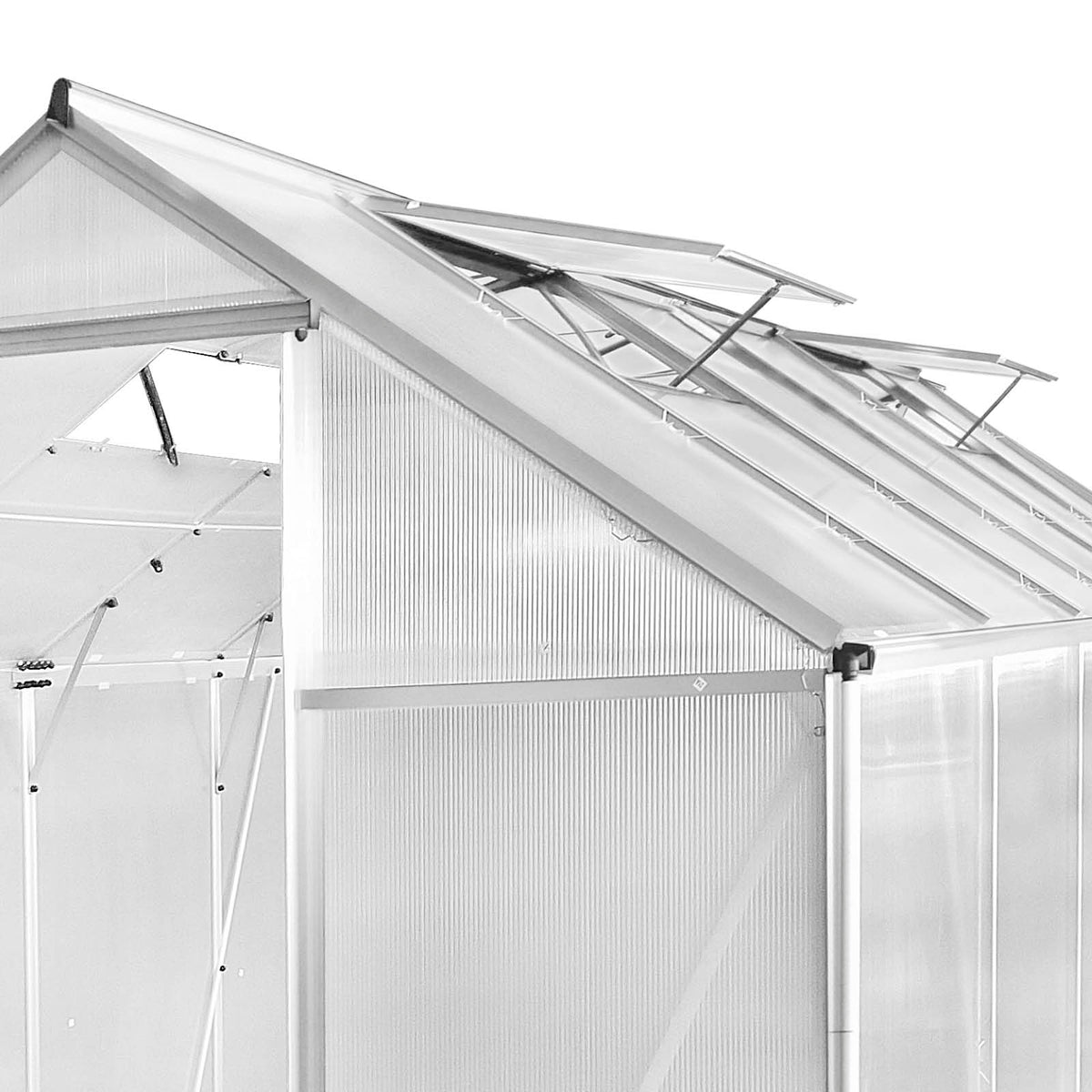 Aluminium-Gewächshaus 380x190x195